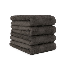 Set 4 Prosoape Fata 50x100cm 100% bumbac 500 g/mp, premium, Gri