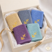 Set 5 prosoape de mâini și bucătărie cu broderie Sagetator 30 × 50 cm, 400 g/m² - Img 4