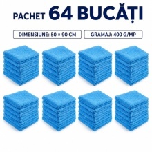 Set 64 prosoape economice 50×90 cm, 400 g/mp – Gama Practic-Albastru