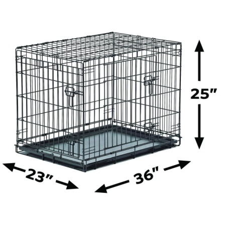 Cusca metalica pentru caini, New World, B30DD, 76 CM - Img 2