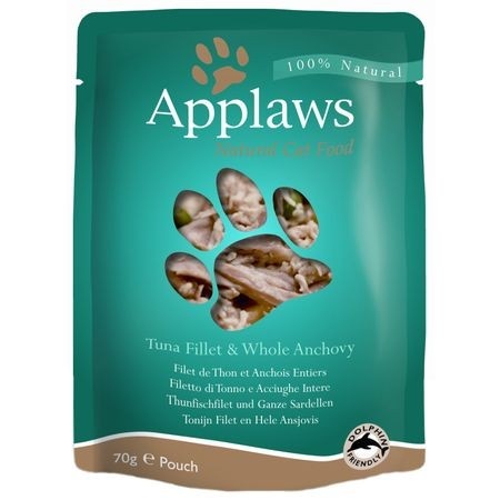 Hrana umeda pentru pisici, Applaws, Ton si Ansoa, 12 x 70 g