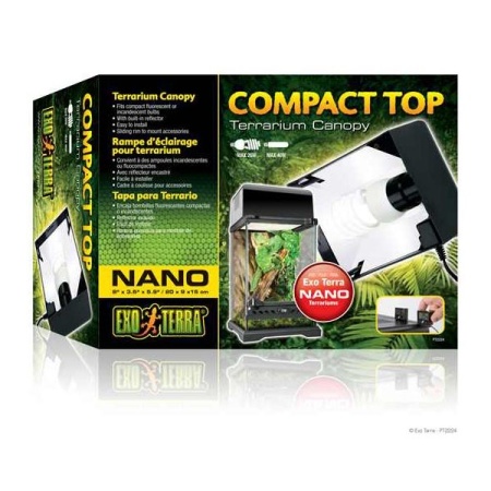 Lampa pentru terariu, Exo Terra, Compact Top -  20 x 9 x 15 cm (8" x 3.5" x 5.9"), PT2224