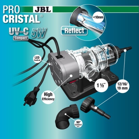 Sterilizator pentru acvariu, JBL, ProCristal Compact UV-C 5 W - Img 5