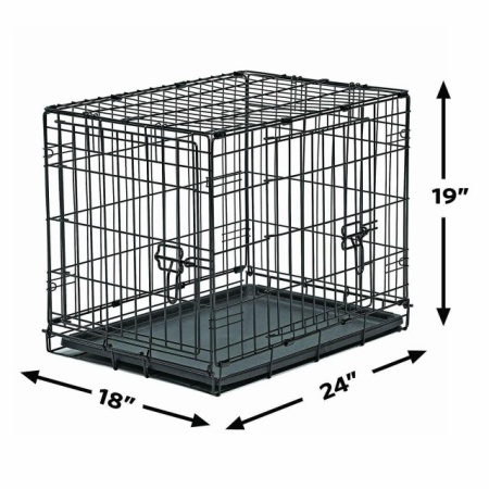 Cusca metalica pentru caini, New World, B24DD, 61 CM - Img 3