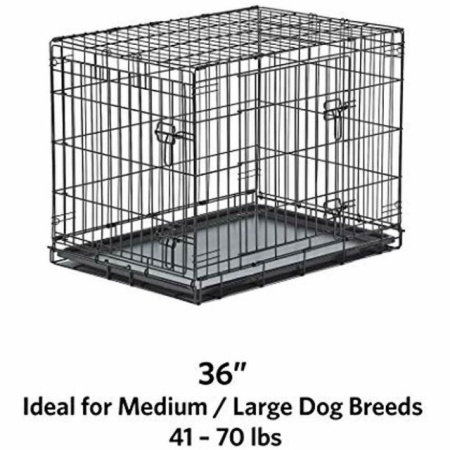 Cusca metalica pentru caini, New World, B36DD, 92 CM - Img 2