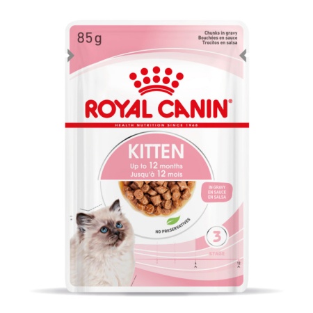 Hrana umeda pentru pisici, Royal Canin Kitten Instinctive In Gravy , 12 x 85g - Img 2