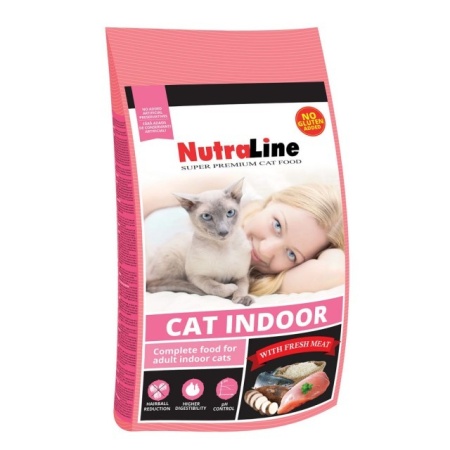 Hrana uscata pentru pisici, Nutraline, Cat Indoor, 10 Kg