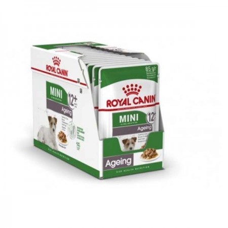 Hrana umeda pentru caini, Royal Canin, Mini Ageing, Box 12 x 85G