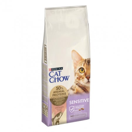 Purina Cat Chow Adult Sensitive Somon,15kg