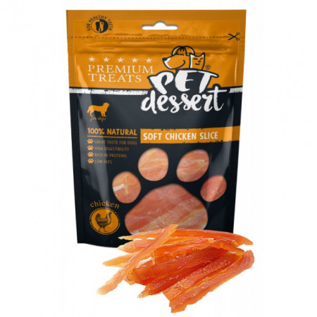 Pet's Desert Dog Soft Chicken Slice 80g LSC-02
