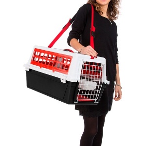 Cusca transport pentru caini, Ferplast, Atlas Trendy Plus 20, Rosie - Img 3