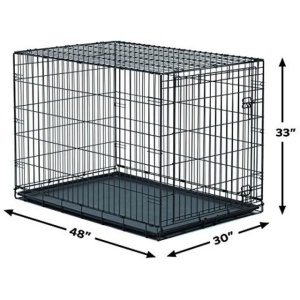 Cusca metalica pentru caini, New World, B48, 122 CM - Img 3