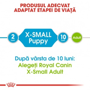 Hrana uscata pentru caini, Royal Canin, X-Small Puppy, 1,5 KG - Img 4