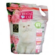 Nisip silicatic pentru pisici, Crystal Cat, Trandafir, 7,6 L