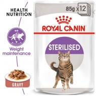 Hrana umeda pentru pisici, Royal Canin, Sterilised in Gravy, 12 buc x 85g