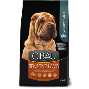 Hrana uscata pentru caini, Cibau Sensitive Miel talie Medie & Mare, 12 Kg