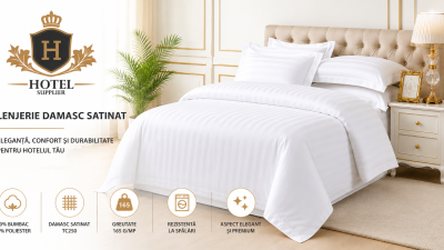 Damasc satinat TC250 – de ce este alegerea preferată a hotelurilor moderne?