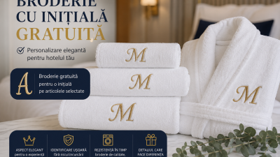 Prosoape și Textile HORECA Brodate: 7 Motive Pentru Care Hotelurile Aleg Personalizarea cu Logo