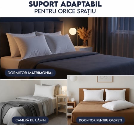 Pernă Hotel Collection Bedding – Set 2 bucăți, 50x60x10 cm - Img 4