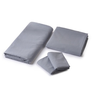 Lenjerie de pat hotel Crepon Gri, 100% bumbac, 125 g/m², fără călcare – Single, Dublă sau King Size - Img 5