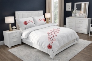 Lenjerie Saten - 155gr/mp - Matrimoniala - Broderie Papadie