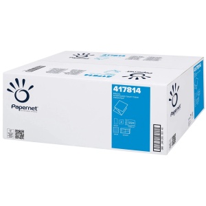 Hartie igienica intercalata 417814 PAPERNET, 2 straturi, 224 buc/set, 40 seturi/bax - Img 2