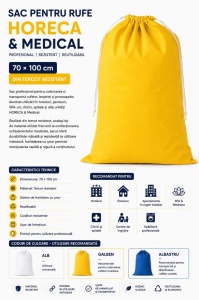 Sac pentru rufe HORECA 70×100 cm din tercot