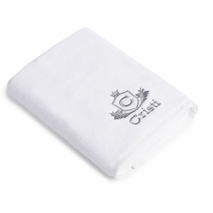 Set 2 Prosoape baie Brodate Alb/Colorat cu broderie color Model Royal, Nume, bumbac 100% - Img 2