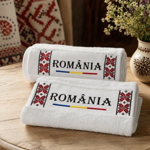 Set 2 prosoape premium ROMÂNIA, 700 g/mp, 100% bumbac - Img 5