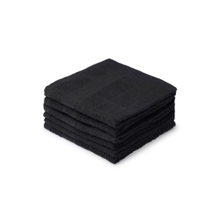 Set 6 Prosoape Bucatarie bumbac 100%, Negru, 400gr/mp