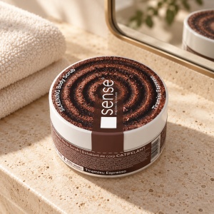 Exfoliant de corp SENSE SugarSilk+, Tiramisu Espresso, 200 ml - Img 3