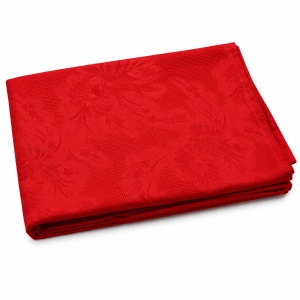 Față de masă Damasc Floral, roșie, 250 × 150 cm, 210 g/m² - Img 2