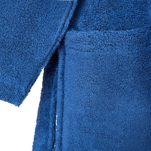 Halat de baie BRODAT PREMIUM din bumbac 100%, fir zero twist, 360 g/mp – moale, ușor și absorbant Bleumarin - Img 7