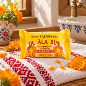 Săpun solid De-ala Bun cu extract de gălbenele, 90 g - Img 5