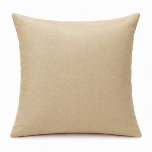 Pernă decorativă 45 × 45 cm cu perna TNT si fata inclusă, material blackout – Crem