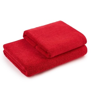 Set 2 Prosoape baie Brodate Alb/Colorat cu broderie color Model Inima, Nume, bumbac 100% - Img 9