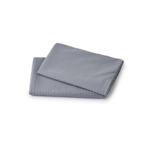 1 Lenjerie de pat hotel CREPON 125 gr/mp Gri - Img 2
