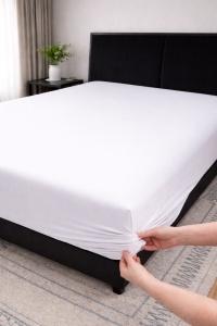 Cearceaf de pat din ranforce, 140 g/m², fără elastic 140x200x25 cm