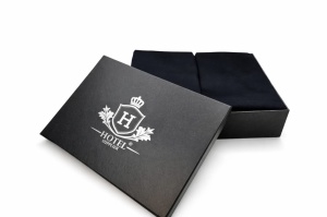 Lenjerie de Pat Satin – Hotel Supplier – 100% Bumbac Premium Satinat – 300 TC Black - Img 2