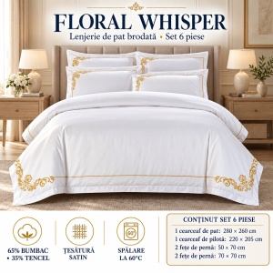 Lenjerie Pat Brodata Royal Tence - Floral Whisper