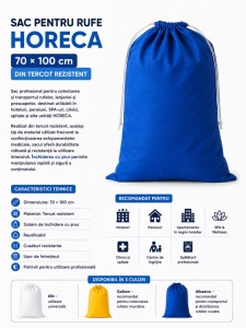 Sac pentru rufe HORECA 70×100 cm din tercot