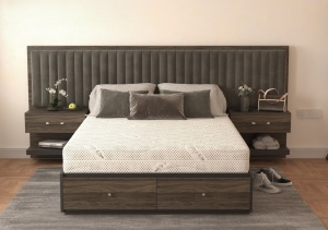 Saltea cu spuma poliuretanica Somnexpert Silver FORTE, 160x200, inaltime 20 cm, ortopedica, husa ioni argint lavabila, manere, fermitate mare - Img 5