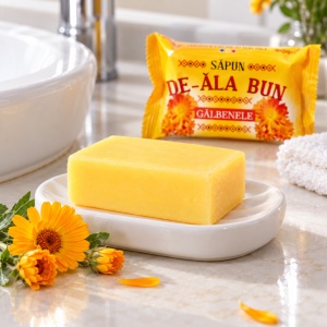 Săpun solid De-ala Bun cu extract de gălbenele, 90 g - Img 6