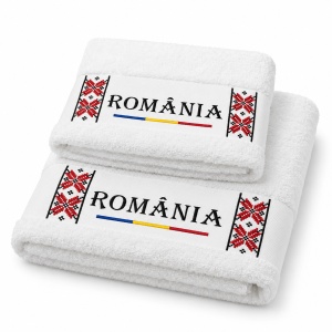 Set 2 prosoape premium ROMÂNIA, 700 g/mp, 100% bumbac - Img 3