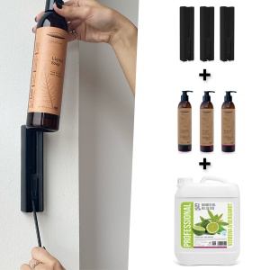 Set complet dispenser - 3 Dispensere cu suporti+ 5L Gel Mix