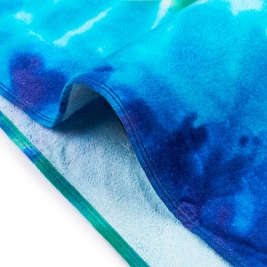 Prosop Plajă HOTEL SUPPLIER –SPIRAL TIE DYE BLUE - Img 3