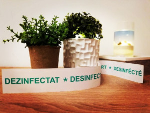 Banda igienizantă ” Dezinfectat”
