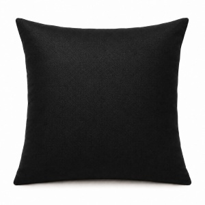 Pernă decorativă 45 × 45 cm cu perna TNT si fata inclusă, material blackout – Negru