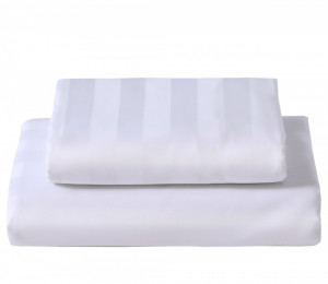10 Lenjerii Single DAMASC HOTELIER - dunga 2,7 cm - Img 3