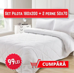Pilota matlasata 150/220x200 + 2 Perne sau 150x200+1perna